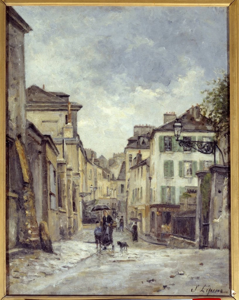 Montmartre. La rue Norvins - Musee des Beaux, Arts, Caen